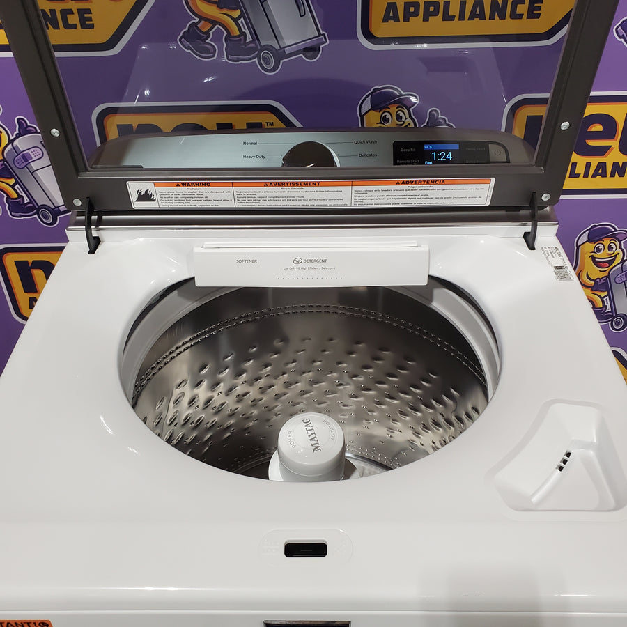 Maytag 5.2 Cu. Ft. Top Load Agitator Washer with Extra Power and Smart Appliance 22121506 - MTW6205RW - Scratch & Dent (Minor)
