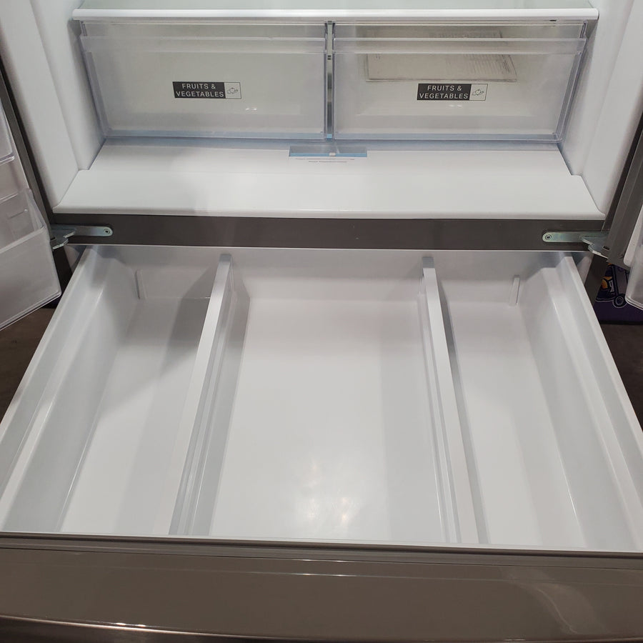 Whirlpool French Door 24.5 Cu. Ft. Capacity Bottom Mount Refrigerator in Fingerprint Resistant Stainless Steel WRMF3636RZ - Scratch & Dent (Minor)