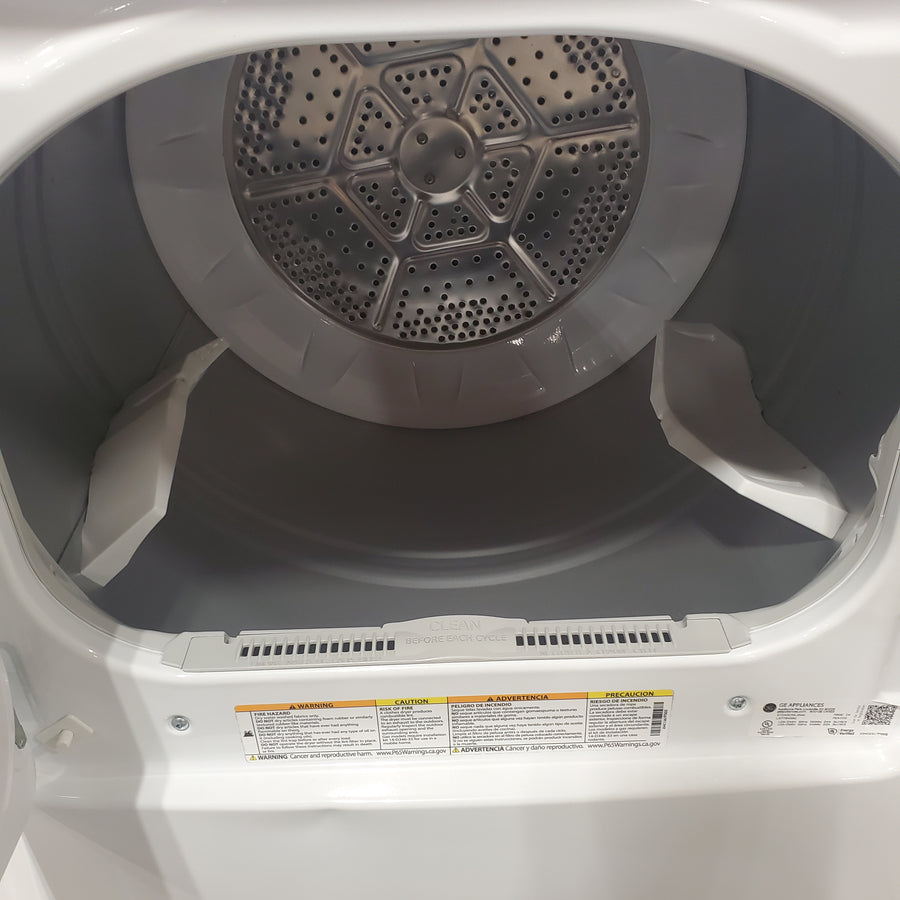 GE White Top Load 4.2 Cu. Ft. Washer with Stainless Steel Basket and Dual Action Agitator GTW460ASJWW - Certified Refurbished and GE White Electric 7.2 Cu. Ft. Dryer with Aluminized Alloy Drum GTD42EASJWW - Certified Refurbished