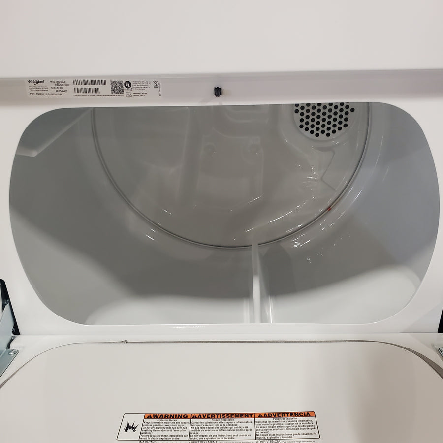 Whirlpool 7.0 cu. ft. Electric Dryer with Adaptive Dry and Wrinkle Shield™ Option WED4307SW - Open Box