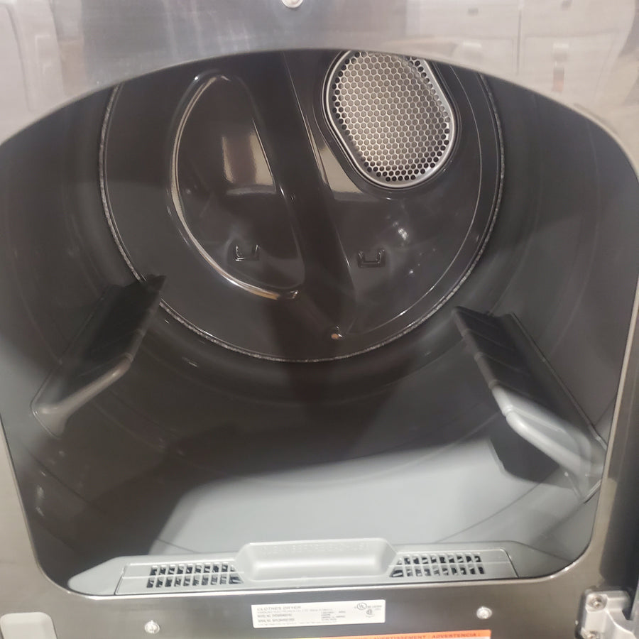 Samsung Black Stainless Steel Electric 7.4 Cu. Ft. Dryer with Steam Sanitize DVE50R5400V - Scratch & Dent (Major)
