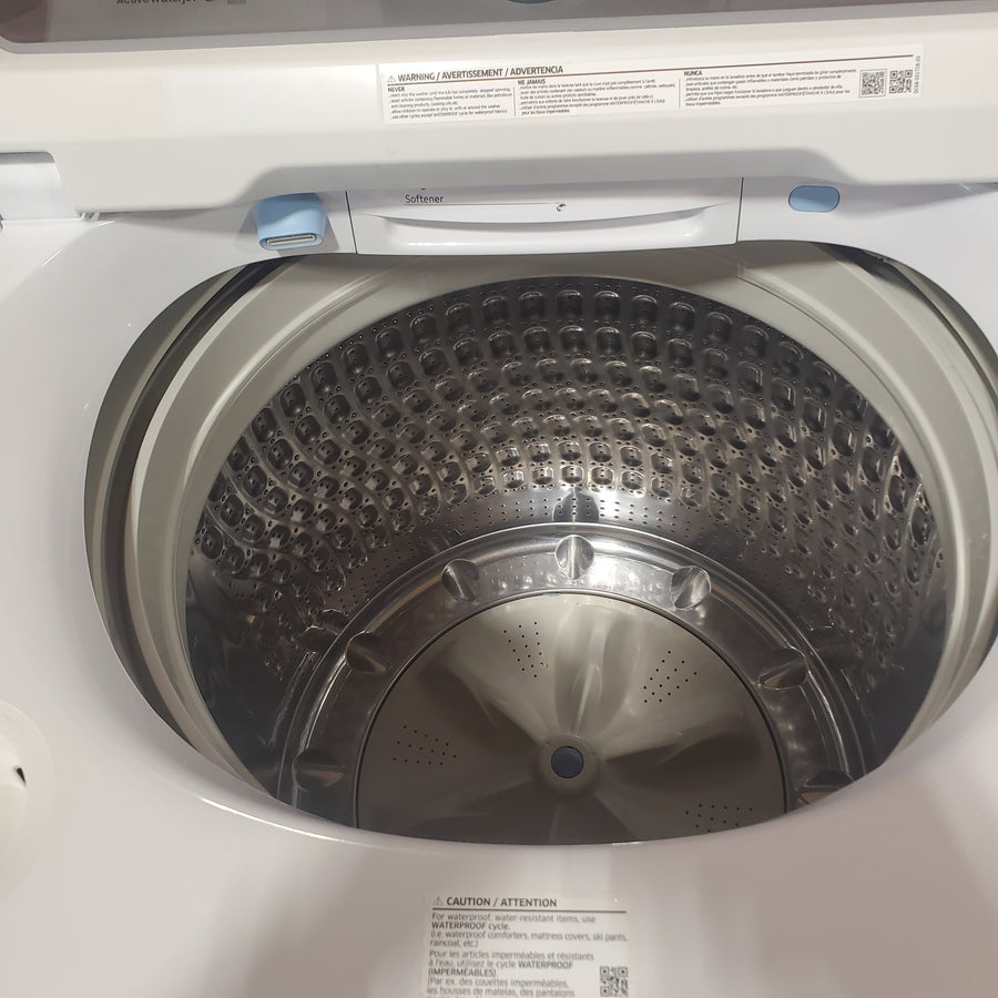 Samsung ENERGY STAR 5.0 cu. ft. Top Load Washing Machine with Active Water Jet 3511219 - WA50R5200AW - Certified Refurbished