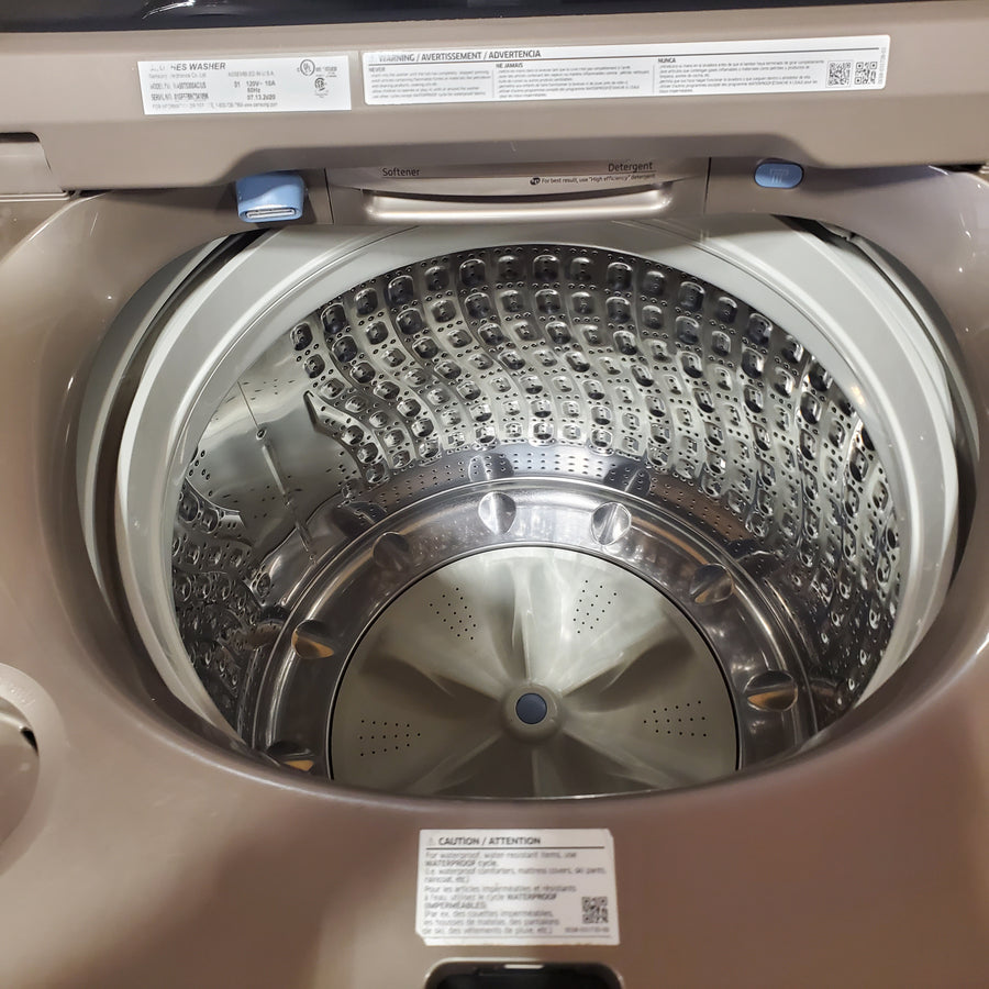 Samsung 5.0 cu. ft. High Efficiency Top Load Washer with Active WaterJet in Champagne WA50T5300AC - Certified Refurbished