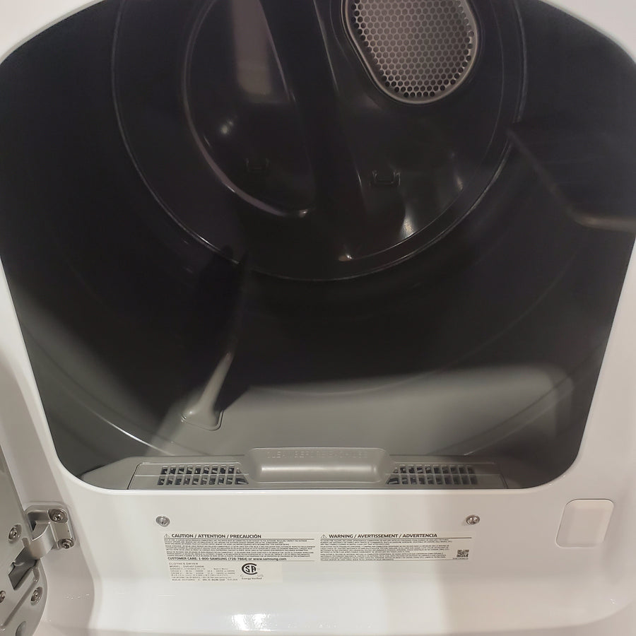 Samsung 7.2 cu. ft. Electric Dryer with Sensor Dry in White DVE45T3200W - Scratch & Dent (Minor)