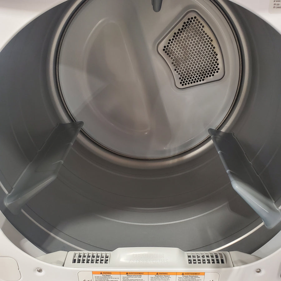 LG 7.3 Cu. Ft. Electric Rear Control Ultra Large Capacity Dryer in White with Sensor Dry DLE6100W - Certified Refurbished