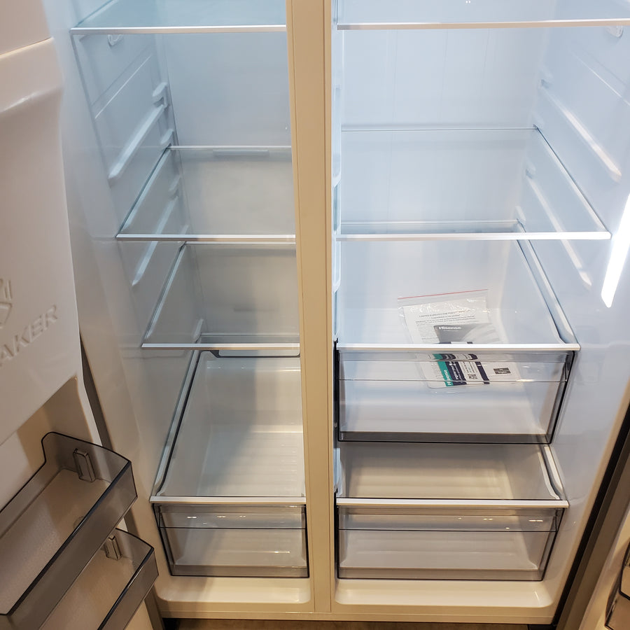 Hisense 29.1 cu. ft. Standard Depth Side by Side Refrigerator Stainless Steel HRS290P5FSE - Scratch & Dent (Minor)