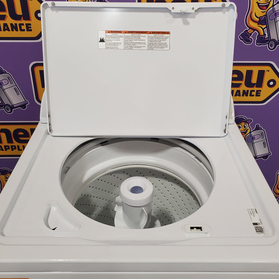 Whirlpool Top Load 3.5 Cu. Ft. Washer with Deep Water Wash Option WTW4816FW - Open Box and Whirlpool Vented 7.0 Cu. Ft. Electric Dryer 16261 - WED4815EW - Scratch & Dent (Moderate)