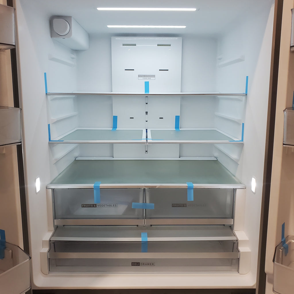 Pictures of Whirlpool French Door 31 Cu. Ft. Refrigerator with Total Coverage Cooling in Fingerprint Resistant Stainless Steel 22121489 - WRFF3136SZ - Scratch & Dent (Moderate) - Neu Appliance Outlet - Discount Appliance Outlet in Austin, Tx