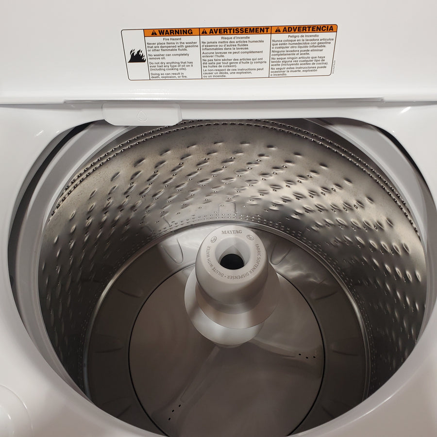 Maytag Top Load 4.5 Cu. Ft. Washer with Deep Fill in White MVW4505MW - Open Box