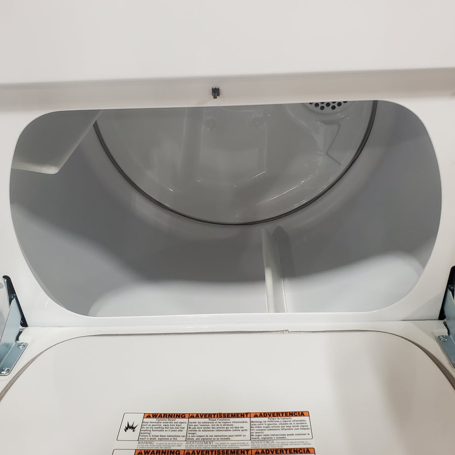 Whirlpool 3.8–3.9 Cu. Ft.  Top Load Washer with 2 in 1 Removable Agitator and Soil Level Selection WTW4957PW - Certified Refurbished and Whirlpool 7-cu ft Vented Electric Dryer WED4815EW - Scratch & Dent (Minor)