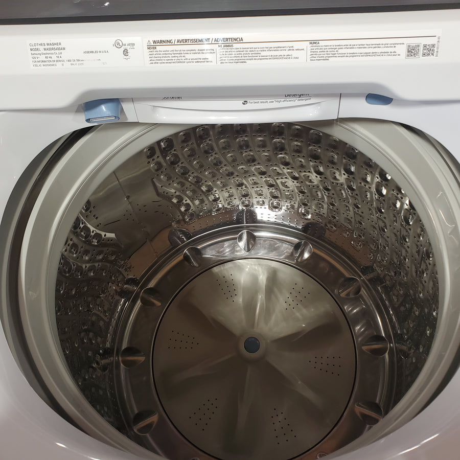 Samsung Top Load 5.0 Cu. Ft. Washer with Super Speed in White WA50R5400AW - Certified Refurbished