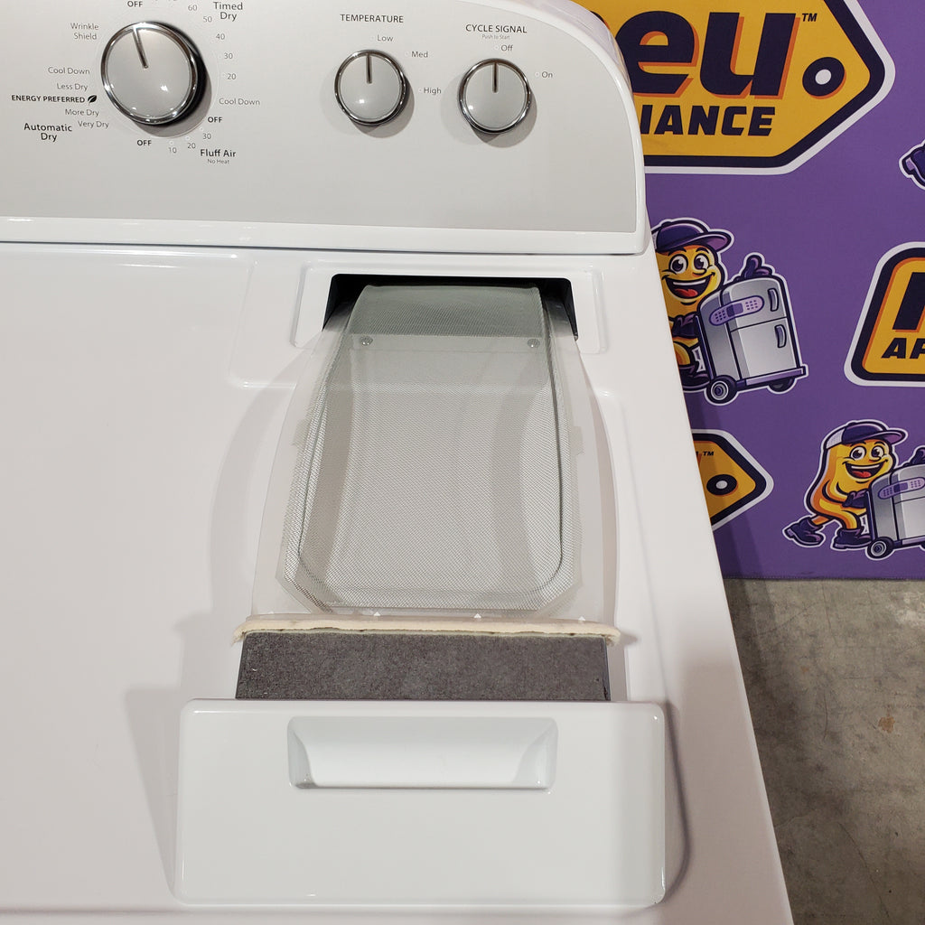 Whirlpool White Electric Extra Large 7.0 Cu. Ft. Dryer with Wrinkle Shield 22221439 - WED4815EW - Scratch & Dent (Minor)