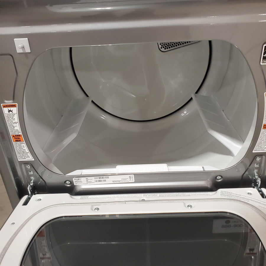 Whirlpool Top Load Electric 7.4 Cu. Ft. Dryer with Advanced Moisture Sensing and Wrinkle Shield Technology WED8127LC - Open Box