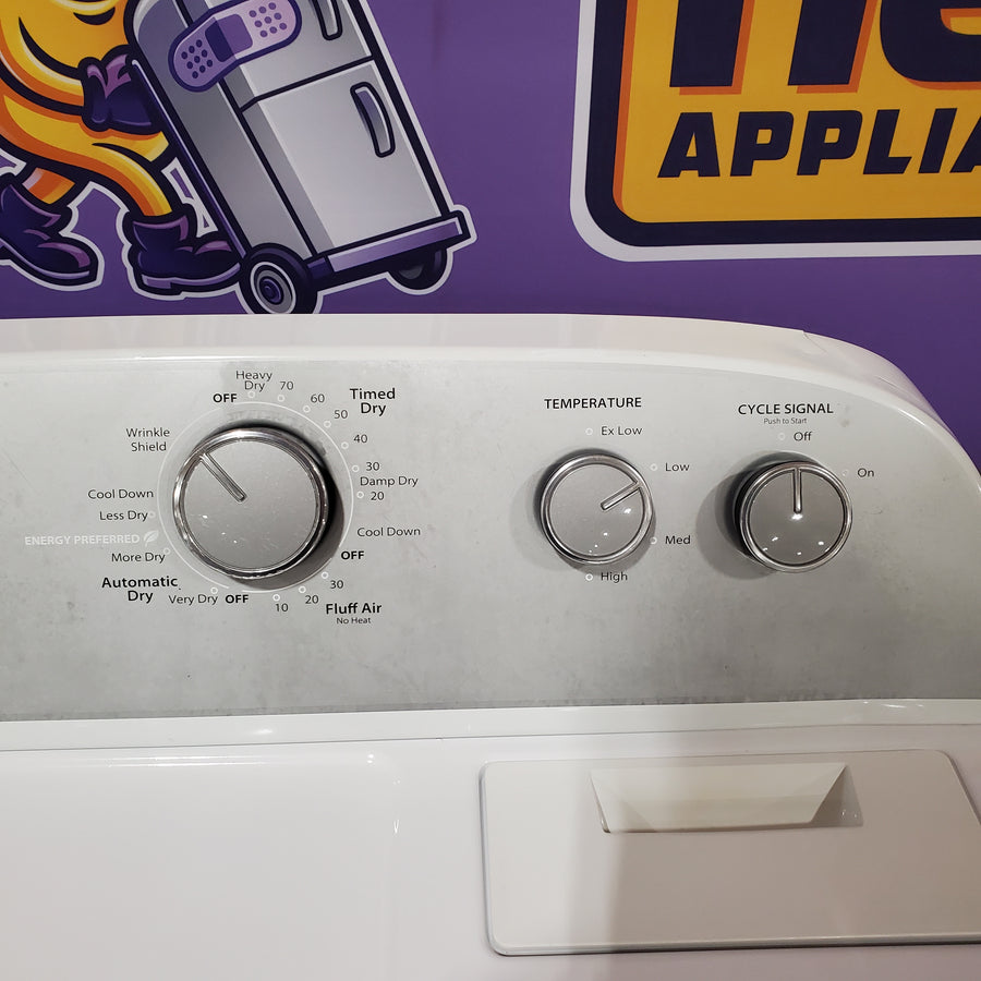 Whirlpool Electric Dryer with 7.0 cu. ft. Capacity, Wrinkle Shield Option, Timed Dry, On/Off End of Cycle Signal, Reversible Door WED4800BQ - Certified Refurbished
