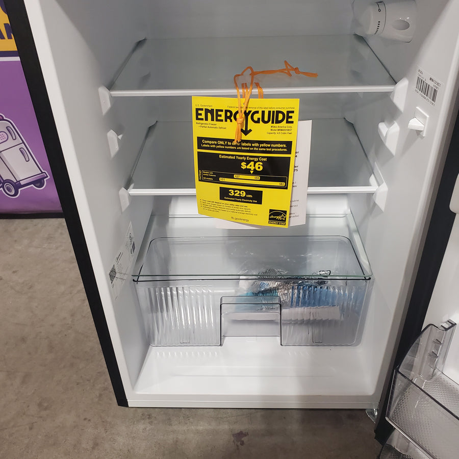 Midea 4.5-cu ft Mini Fridge with Freezer ENERGY STAR in Stainless Steel MRM45D5BST - Open Box