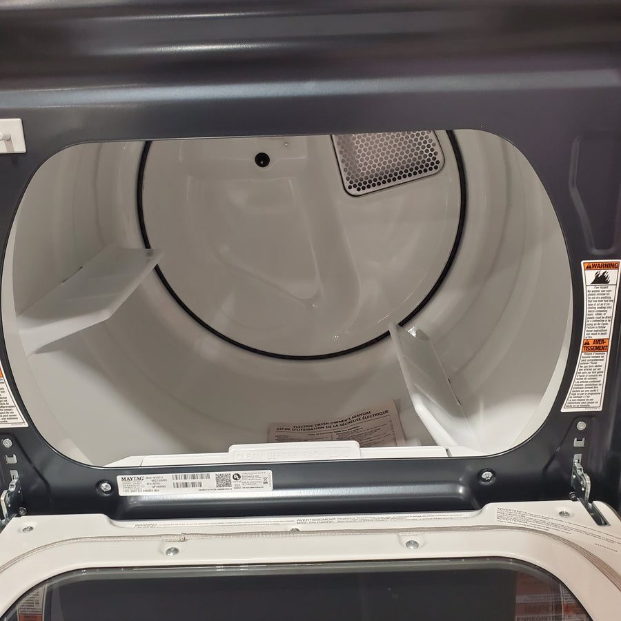 Maytag 7.4 Cu. Ft. Pet Pro Top Load Electric Dryer with Sanitize Cycle MED7205RF - Scratch & Dent (Minor)