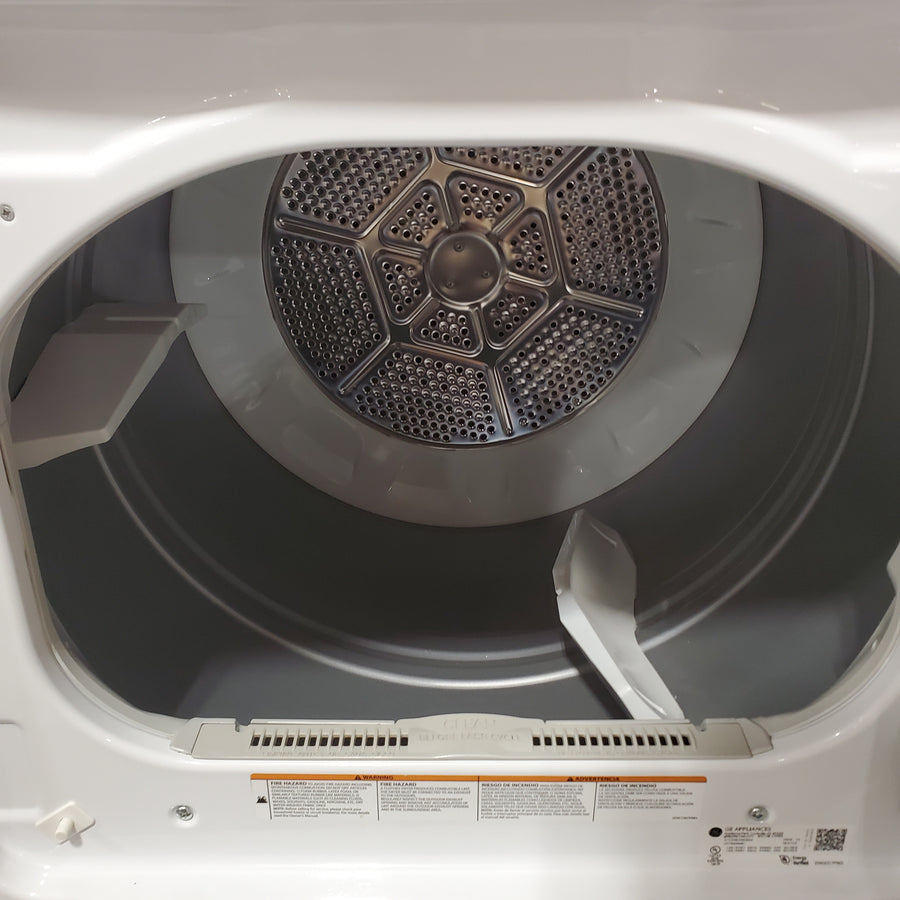 GE White Top Load 4.2 Cu. Ft. Washer with Stainless Steel Basket and Dual Action Agitator GTW460ASJWW - Certified Refurbished and GE 7.2 cu. ft. Capacity Aluminized Alloy Drum Electric Dryer GTD33EASKWW - Certified Refurbished