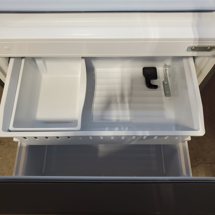 Hisense 33" Wide Counter Depth ENERGY STAR 17.2-cu ft Bottom-Freezer Refrigerator with Ice Maker in Fingerprint Resistant Stainless Steel HRB171N6BSE - Scratch & Dent (Minor)
