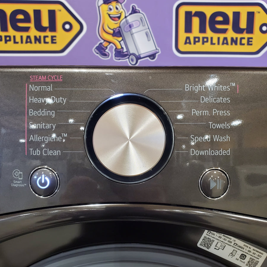 LG Front Load 4.5 Cu. Ft. Washer with TurboWash 360 Technology WM4000HBA - Scratch & Dent (Minor) and LG Smart Wi-Fi Enabled Front Load Electric 7.4 Cu. Ft. Dryer with TurboSteam 16265 - DLEX4000B - Scratch & Dent (Moderate)