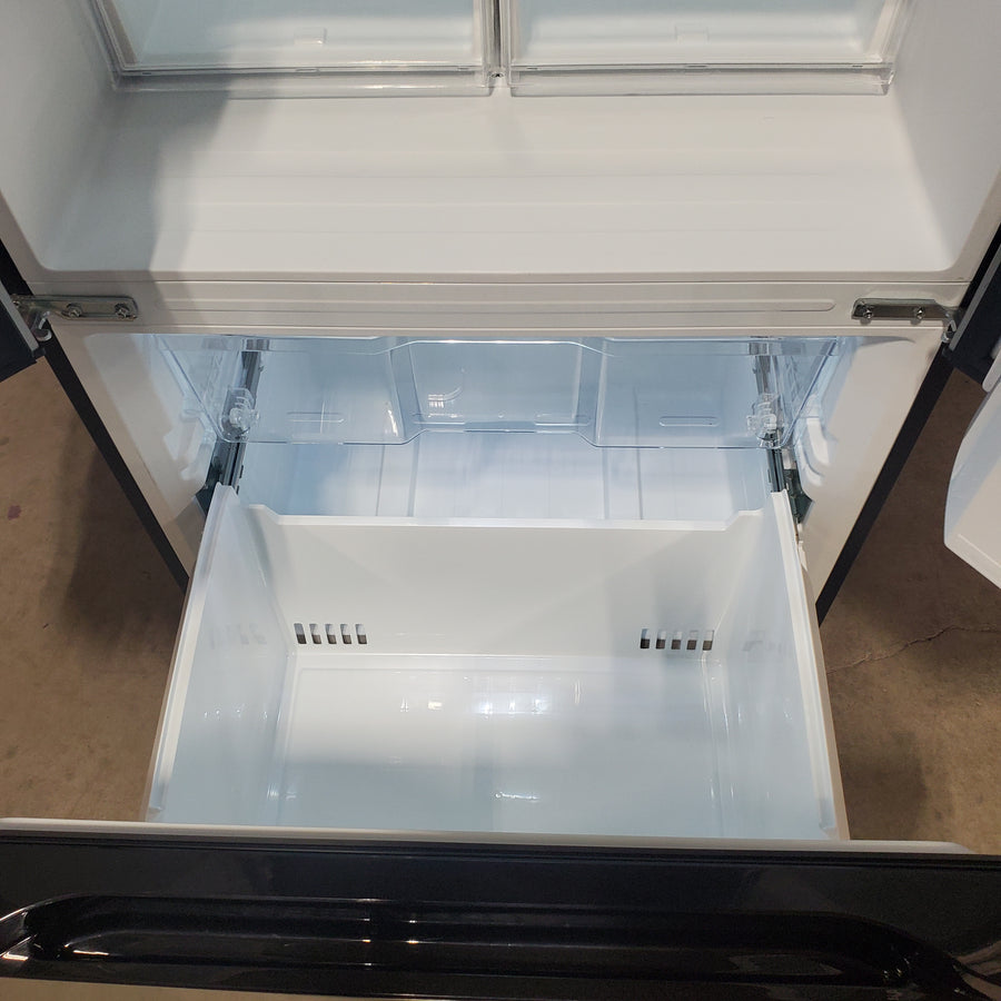 Vissani 30 in. 18.4 cu. ft. Standard-Depth French Door Bottom Freezer Refrigerator in Fingerprint Resistant Stainless Steel Look MDFDBM18SS6 - Scratch & Dent (Moderate)