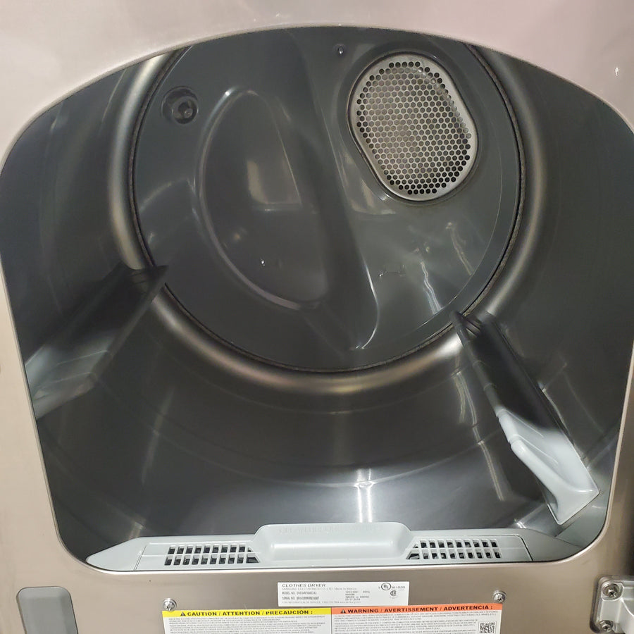 Samsung High Efficiency Extra Large ( 5.4-cu ft ) Top-Load Washer with Steam Cycle in Champagne WA54R7600AC - Certified Refurbished and Samsung 7.4-cu ft Vented Electric Dryer with Steam Cycle in Champagne DVE54R7600C - Certified Refurbished