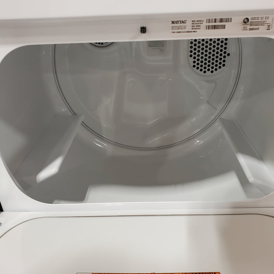 Maytag Top Load Style Electric Wrinkle Prevent 7.0 cu. ft. Dryer with Auto Dry MED4005SW - Scratch & Dent (Minor)