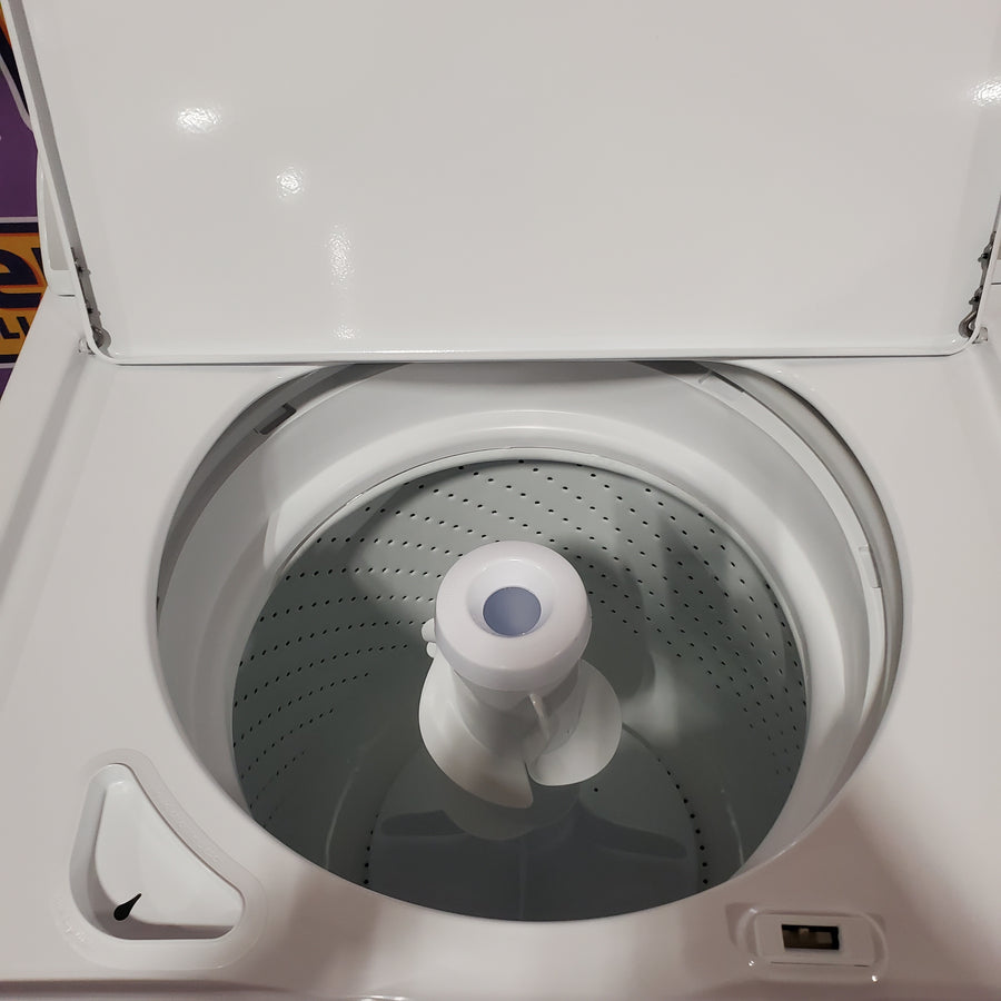 Whirlpool Top Load 3.5 Cu. Ft. Washer with Deep Water Wash Option WTW4816FW - Scratch & Dent (Major) and Whirlpool White Gas 7.0 Cu. Ft. Vented Dryer with Wrinkle Shield Option and AutoDry Drying System WGD4815EW - Scratch & Dent (Major)