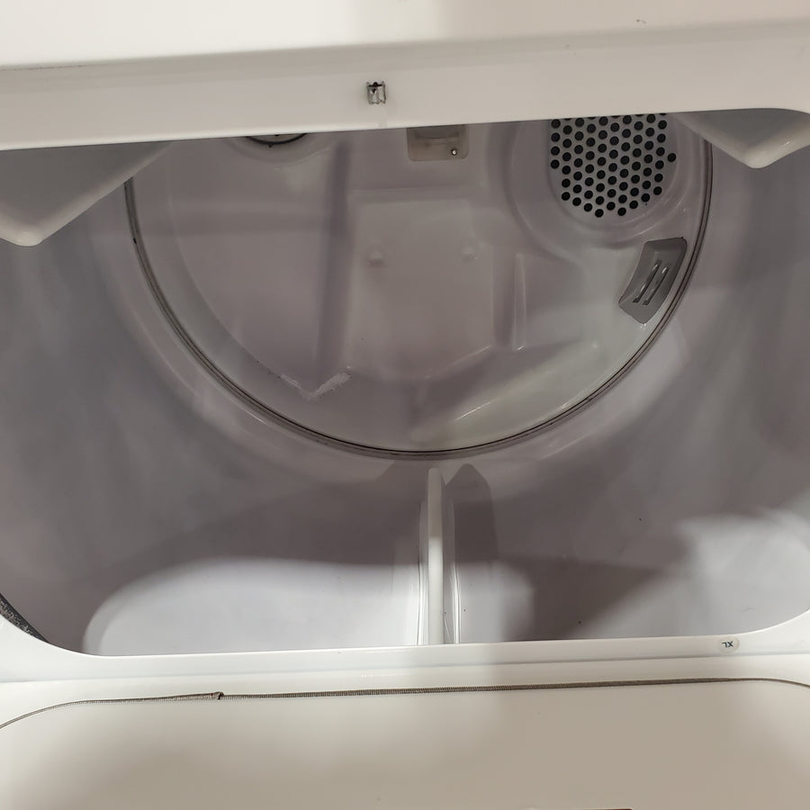 Whirlpool Top Load 3.8 Cu. Ft. Washer with Removable Agitator in White WTW4957PW - Certified Refurbished and Whirlpool 7-cu ft Electric Dryer in White WED5000DW - Certified Refurbished