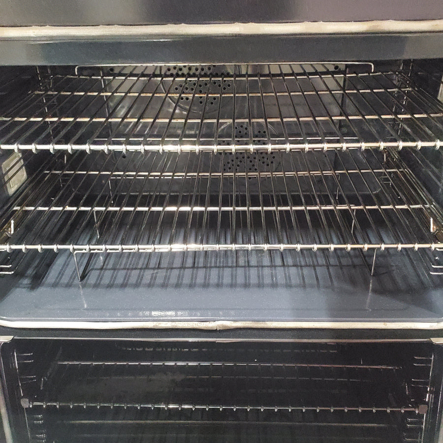 Bertazzoni 36 inch Dual Fuel Range, 6 Brass Burners and Cast Iron Griddle, Electric Self-Clean Oven MAST366DFSXT - Scratch & Dent (Minor)