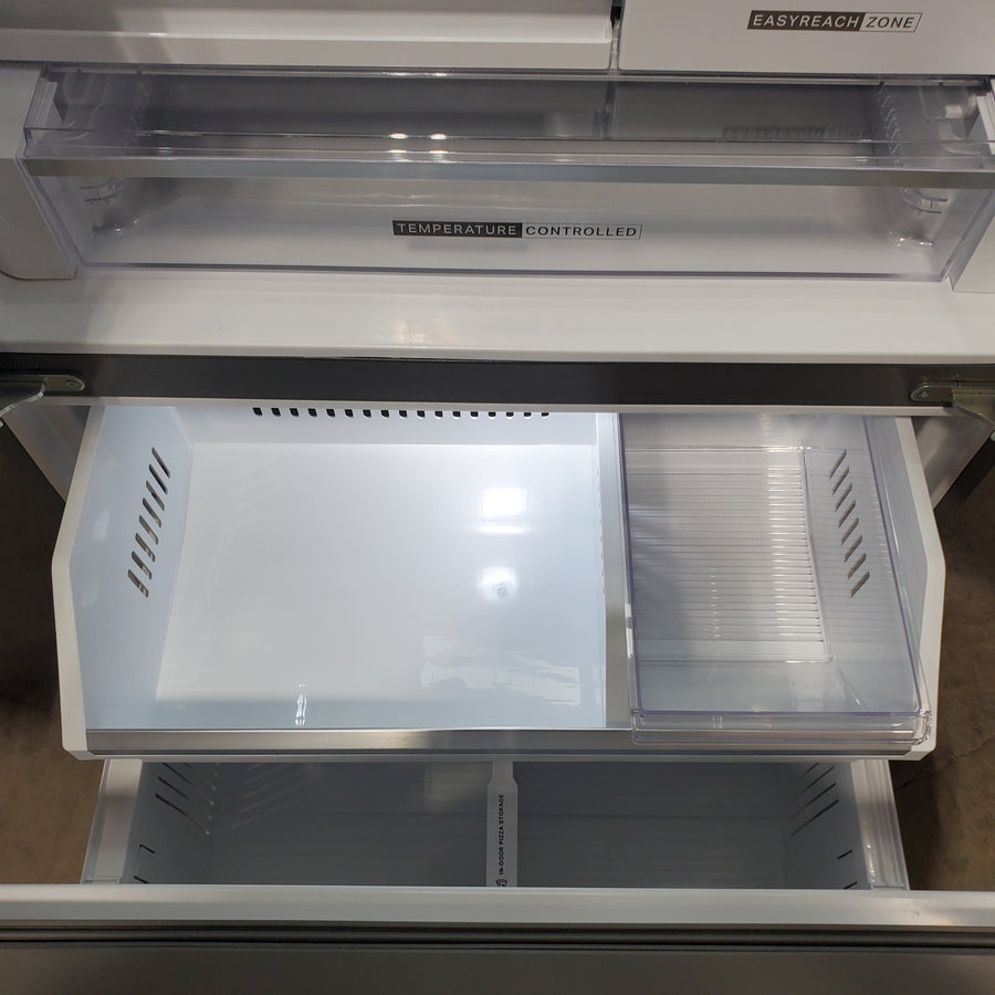Whirlpool Counter-Depth 23.4-cu ft 3 -Door Refrigerator with Dual Ice Maker with Water and Ice Dispenser WRFC5236RZ - Scratch & Dent (Minor)