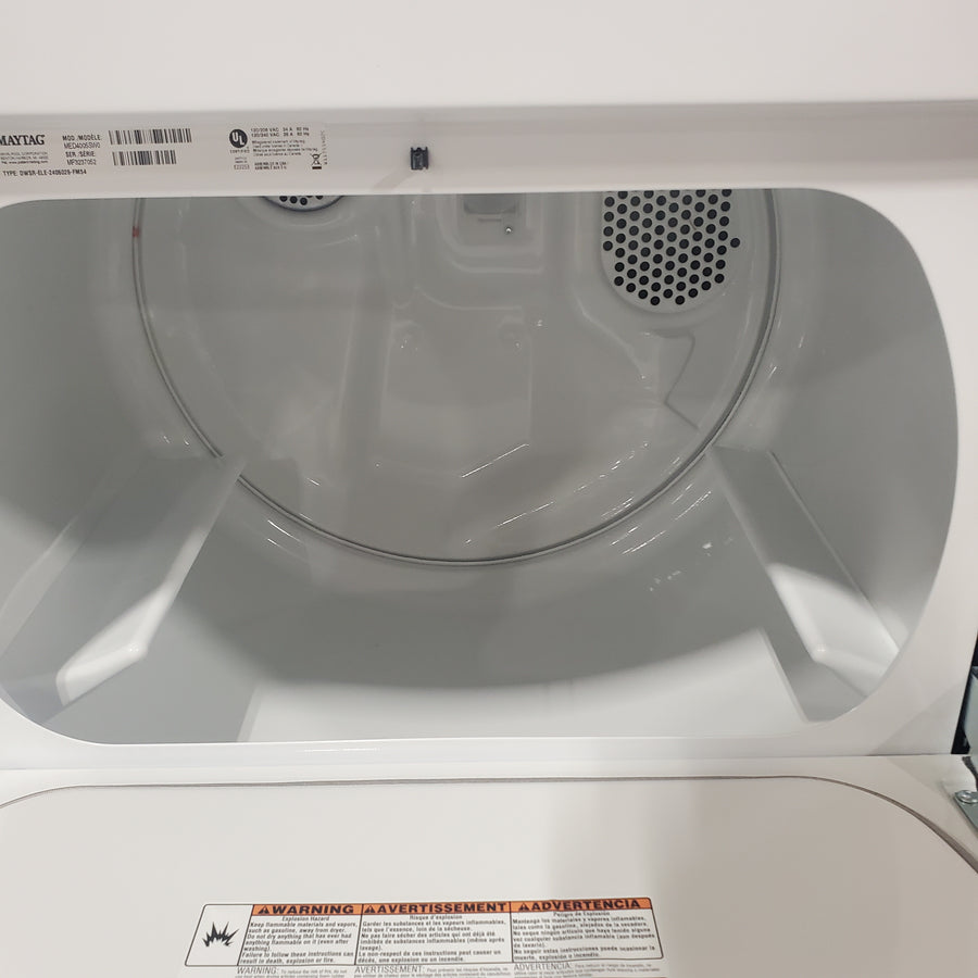 Maytag Top Load Style Electric Wrinkle Prevent 7.0 cu. ft. Dryer with Auto Dry MED4005SW - Scratch & Dent (Minor)