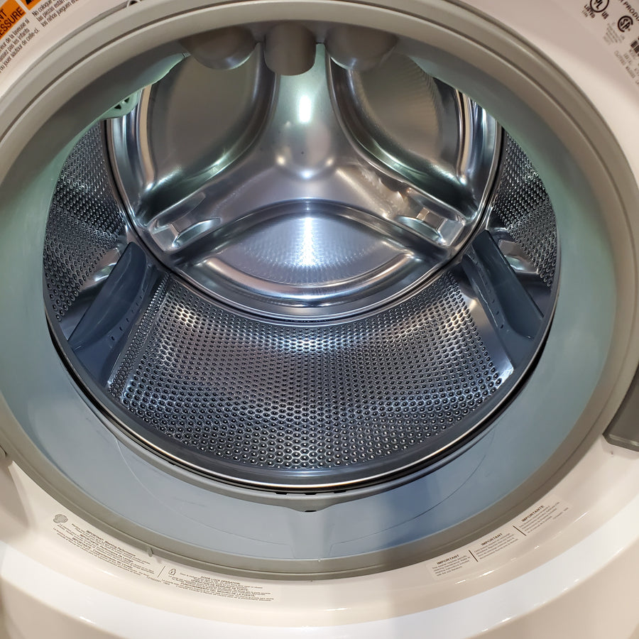 Electrolux 4.5 Cu.Ft. Stackable Front Load Washer with Steam and SmartBoost Wash System ELFW7637AW - Open Box and Electrolux 8.0 Cu. Ft. Front Load Perfect Steam™ Electric Dryer with Balanced Dry™ and Instant Refresh ELFE7626BW - Scratch & Dent (Minor)