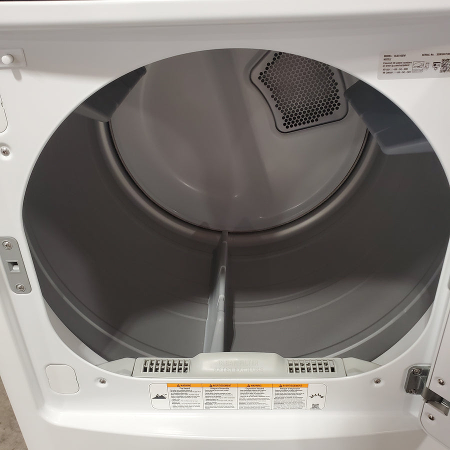 LG 7.3 Cu. Ft. Electric Rear Control Ultra Large Capacity Dryer in White with Sensor Dry 3511234 - DLE6100W - Certified Refurbished
