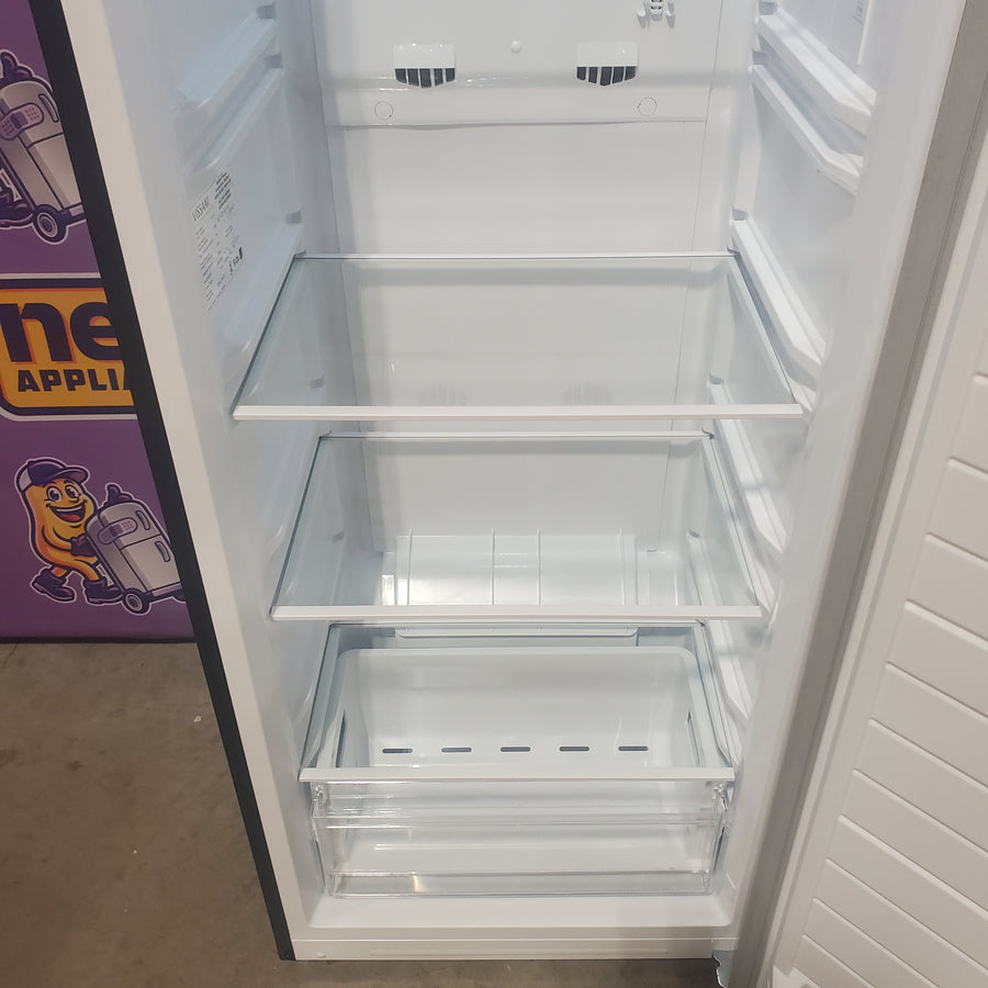 Vissani 11 cu. ft. Convertible Upright Freezer in Stainless Look with Adjustable Shelving, Garage Ready MDUF11SS5 - Scratch & Dent (Moderate)