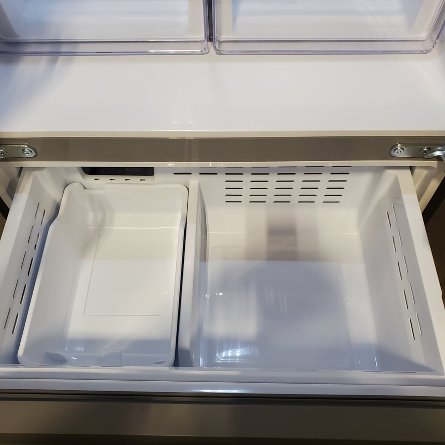 Samsung 18 cu. ft. 33" Wide 3-Door Smart Counter Depth Stainless Steel French Door Refrigerator RF18A5101SR - Scratch & Dent (Moderate)