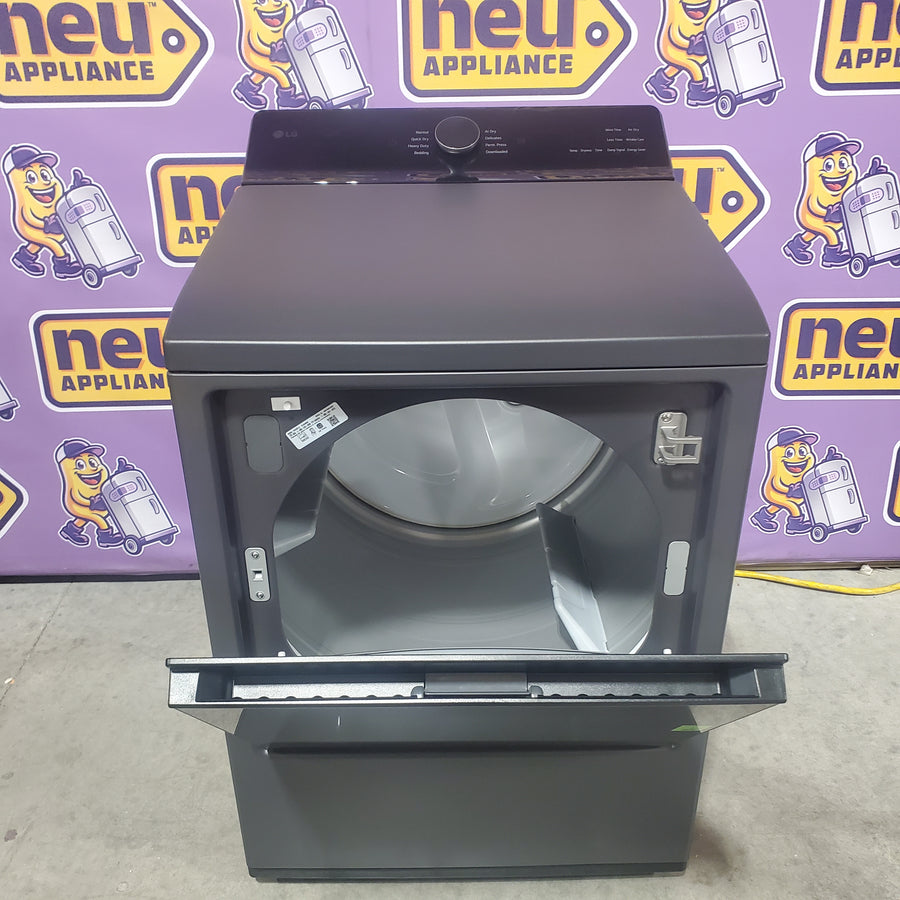 LG 7.3 cu. ft. Ultra Large Capacity Rear Control Electric Dryer with EasyLoad™ Door and AI Sensing DLE8400BE - Open Box