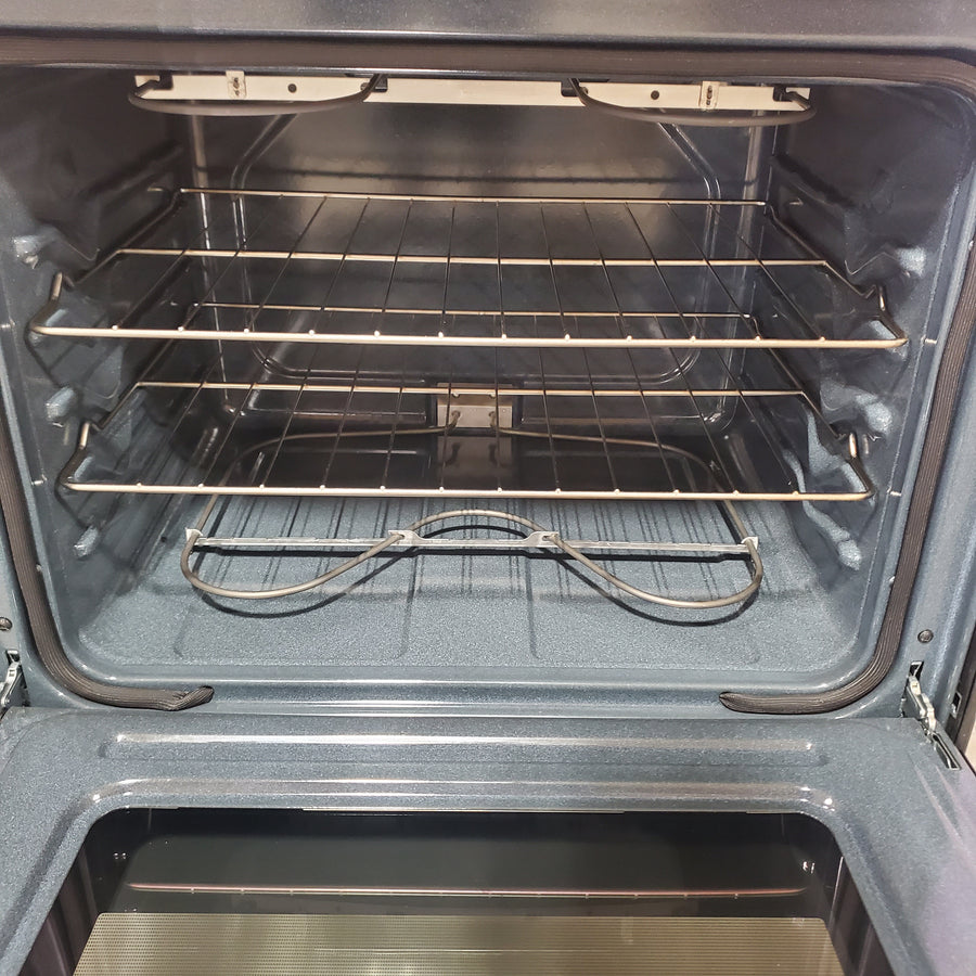 Whirlpool Stainless Steel 4.8 cu. ft. Electric Range with Keep Warm setting and Large Oven Window WFC150M0JS - Open Box