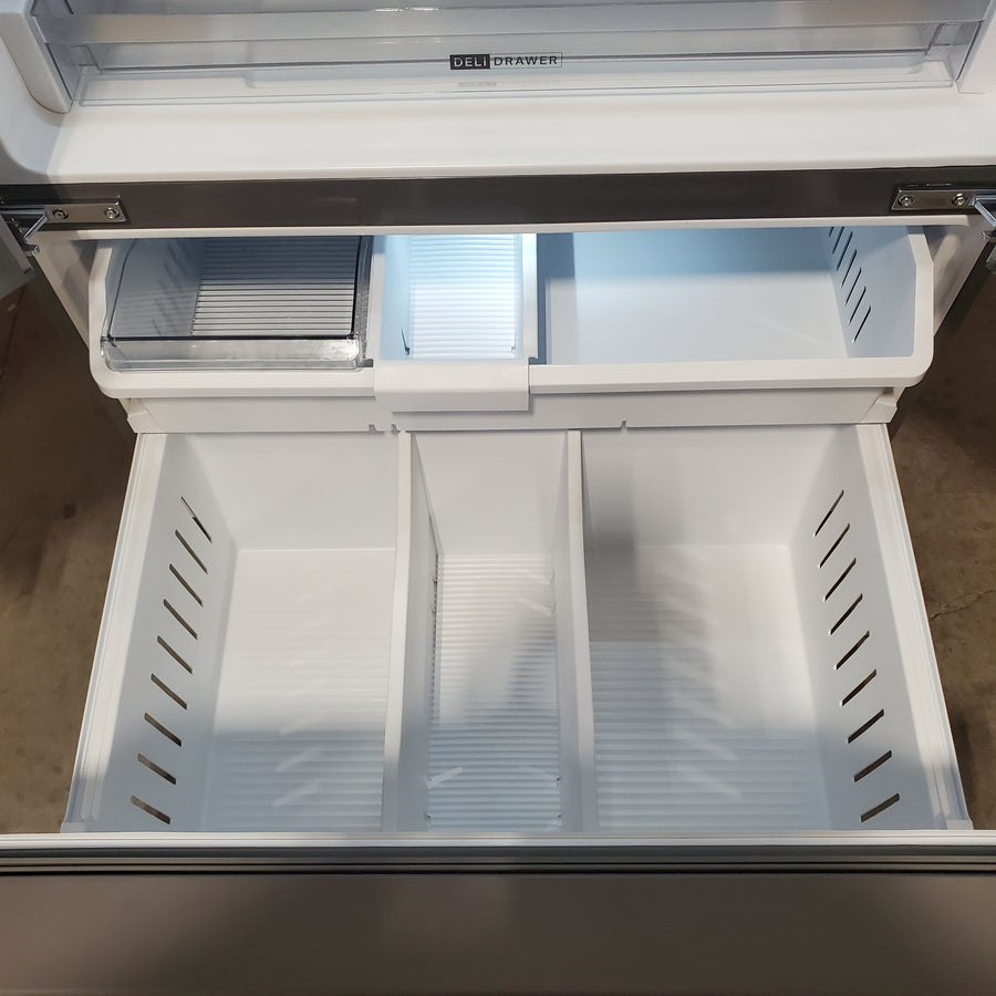 Whirlpool French Door 31 Cu. Ft. Refrigerator with Total Coverage Cooling in Fingerprint Resistant Stainless Steel WRFF3136SZ - Scratch & Dent (Minor)