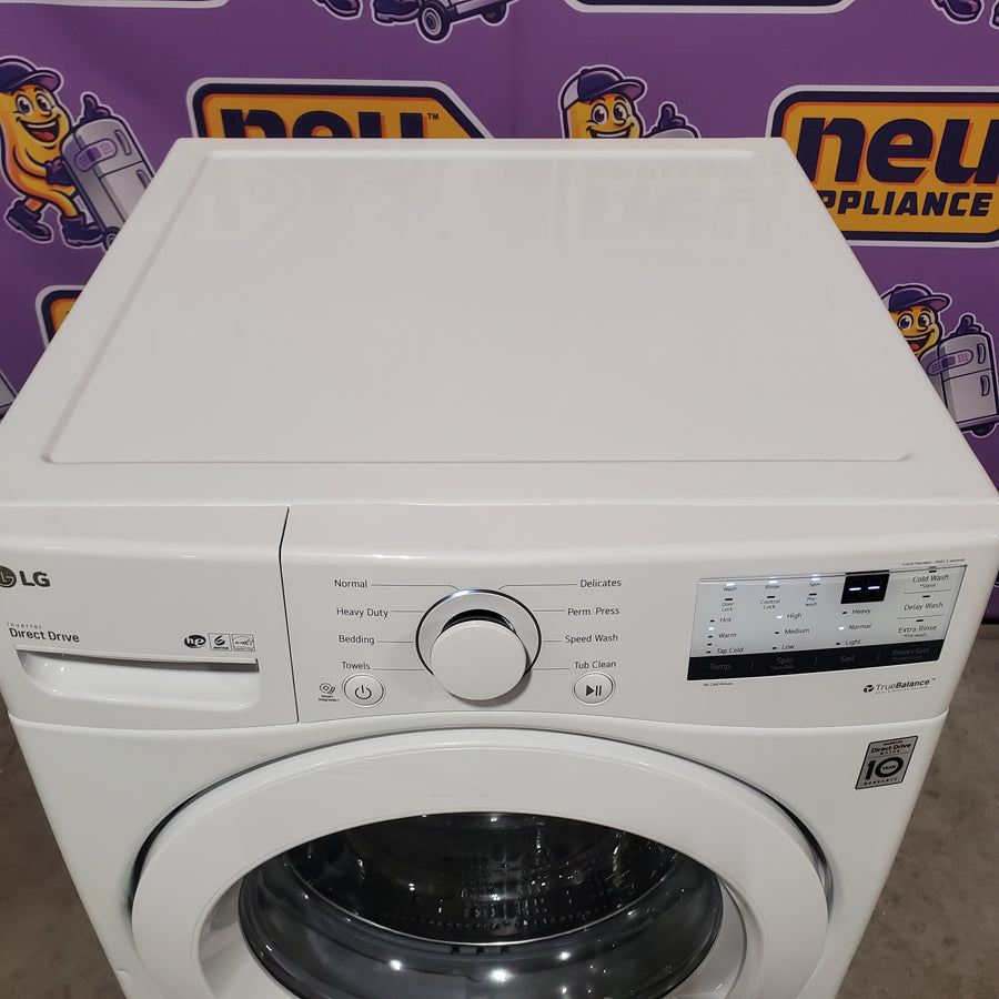 LG Ultra Large Capacity Front Load 4.5 Cu. Ft. Washer in White with ColdWash Technology WM3400CW - Scratch & Dent (Moderate) and LG 7.4 cu. ft. Large Capacity Electric Dryer in White DLE3400W - Open Box