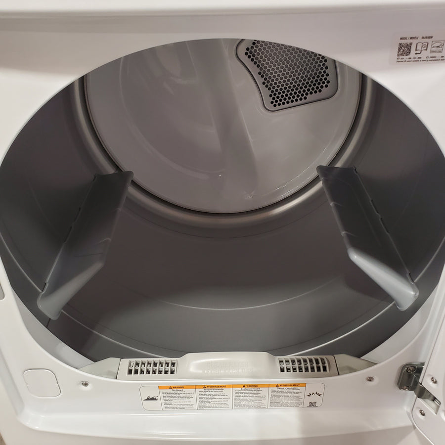 LG 7.3 Cu. Ft. Electric Rear Control Ultra Large Capacity Dryer in White with Sensor Dry 22421757 - DLE6100W - Scratch & Dent (Minor)