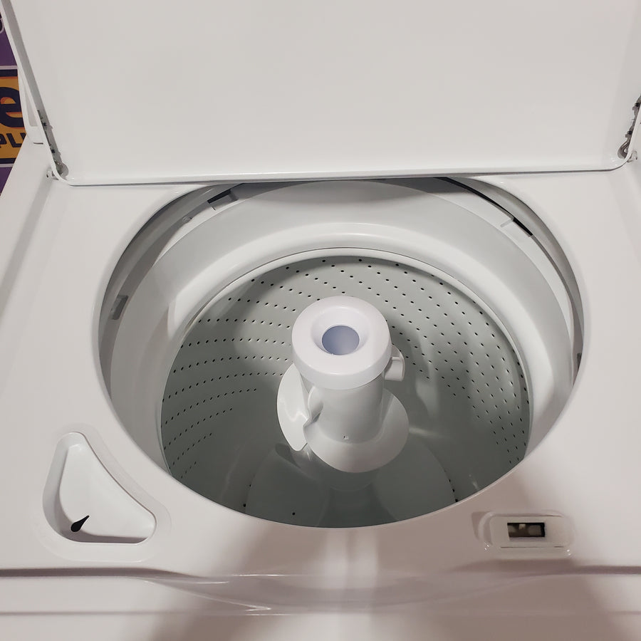 Whirlpool Top Load 3.5 Cu. Ft. Washer with Deep Water Wash Option WTW4816FW - Open Box and Whirlpool Vented 7.0 Cu. Ft. Electric Dryer WED4815EW - Scratch & Dent (Minor)