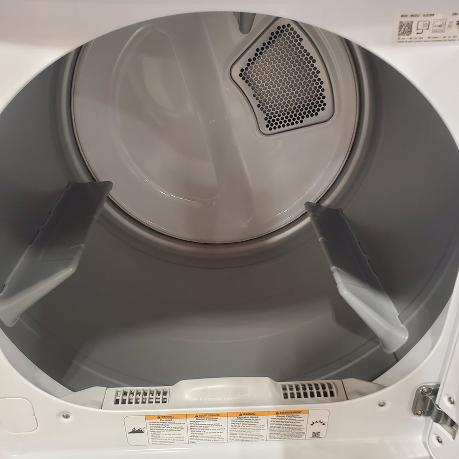 LG Top Load 4.1 Cu. Ft. Washer with TurboDrum Technology in White WT6105CW - Scratch & Dent (Minor) and LG 7.3 Cu. Ft.  Electric Rear Control Ultra Large Capacity Dryer in White with Sensor Dry DLE6100W - Open Box