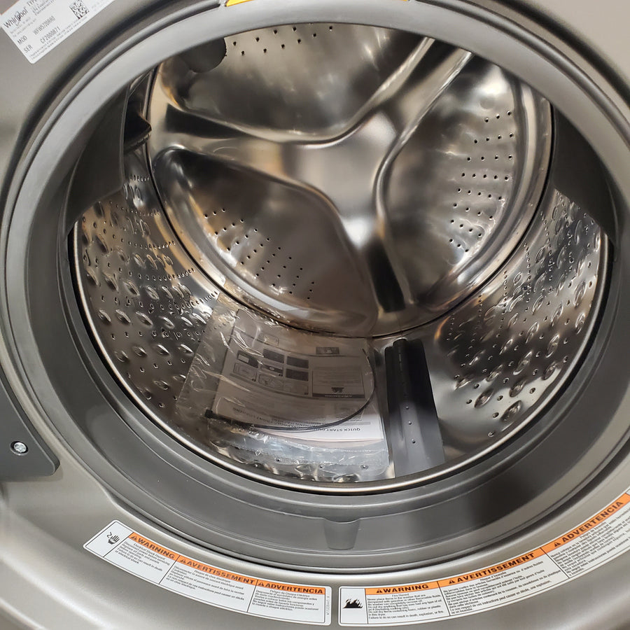 Whirlpool Radiant Silver 4.5 cu. ft. Smart Front Load ENERGY STAR® Washer with FreshFlow™ Vent System WFW5720RR - Open Box