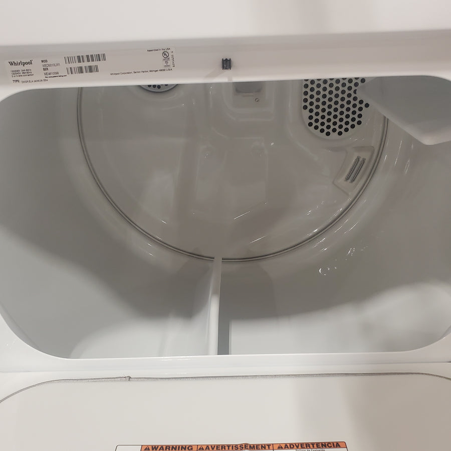 Whirlpool Top Load 4.7 Cu. Ft. Washer in White with 2-in-1 Removable Agitator WTW5057LW - Open Box and Whirlpool 7.0 cu. ft. Electric Dryer with Hamper Door WED5010LW - Scratch & Dent (Minor)