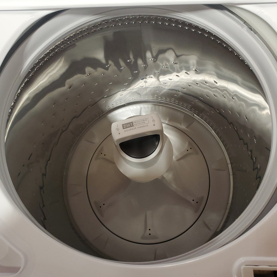 Whirlpool Top Load 3.8 Cu. Ft. Washer with Removable Agitator in White WTW4957PW - Certified Refurbished and Whirlpool 7-cu ft Electric Dryer in White WED5000DW - Certified Refurbished