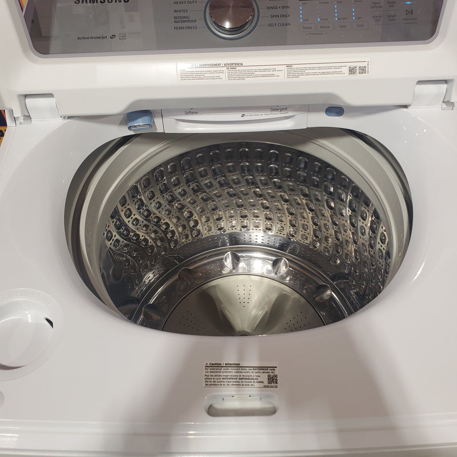 Samsung ENERGY STAR 5.0 cu. ft. Top Load Washing Machine with Active Water Jet WA50R5200AW - Certified Refurbished