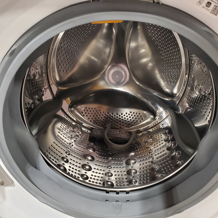LG 4.5 cu. ft. Front Load Washer with Steam and Built-In Intelligence in White WM4000HWA - Scratch & Dent (Moderate) and LG 7.4 cu. ft. Front Load Electric Dryer with TurboSteam and Sensor Dry Technology in White 16296 - DLEX4000W - Scratch & Dent (Minor)