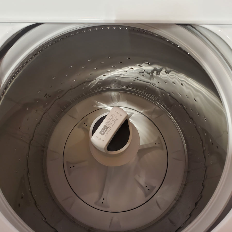 Whirlpool 3.8–3.9 Cu. Ft.  Top Load Washer with 2 in 1 Removable Agitator and Soil Level Selection WTW4957PW - Certified Refurbished and Whirlpool 7-cu ft Vented Electric Dryer WED4815EW - Certified Refurbished