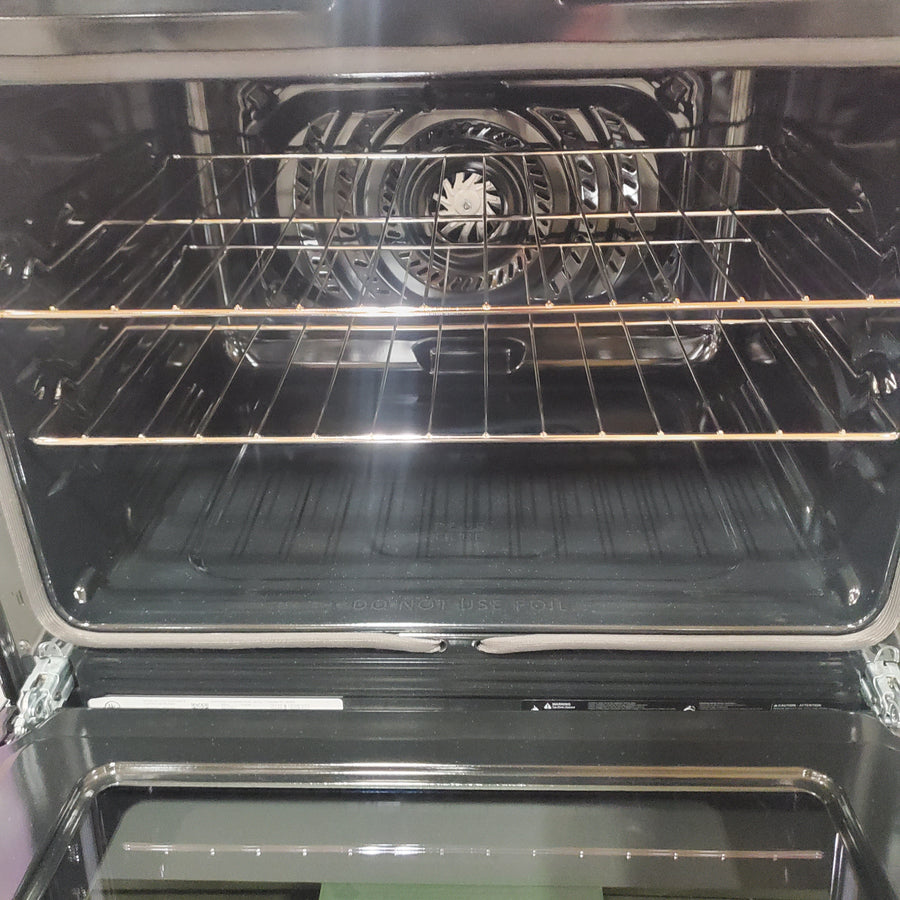 Frigidaire Gallery 30 in. 5-Element Slide-In Front Control 30 min Cleaning Electric Range with Total Convection in Stainless Steel GCFE3059BF - Scratch & Dent (Minor)