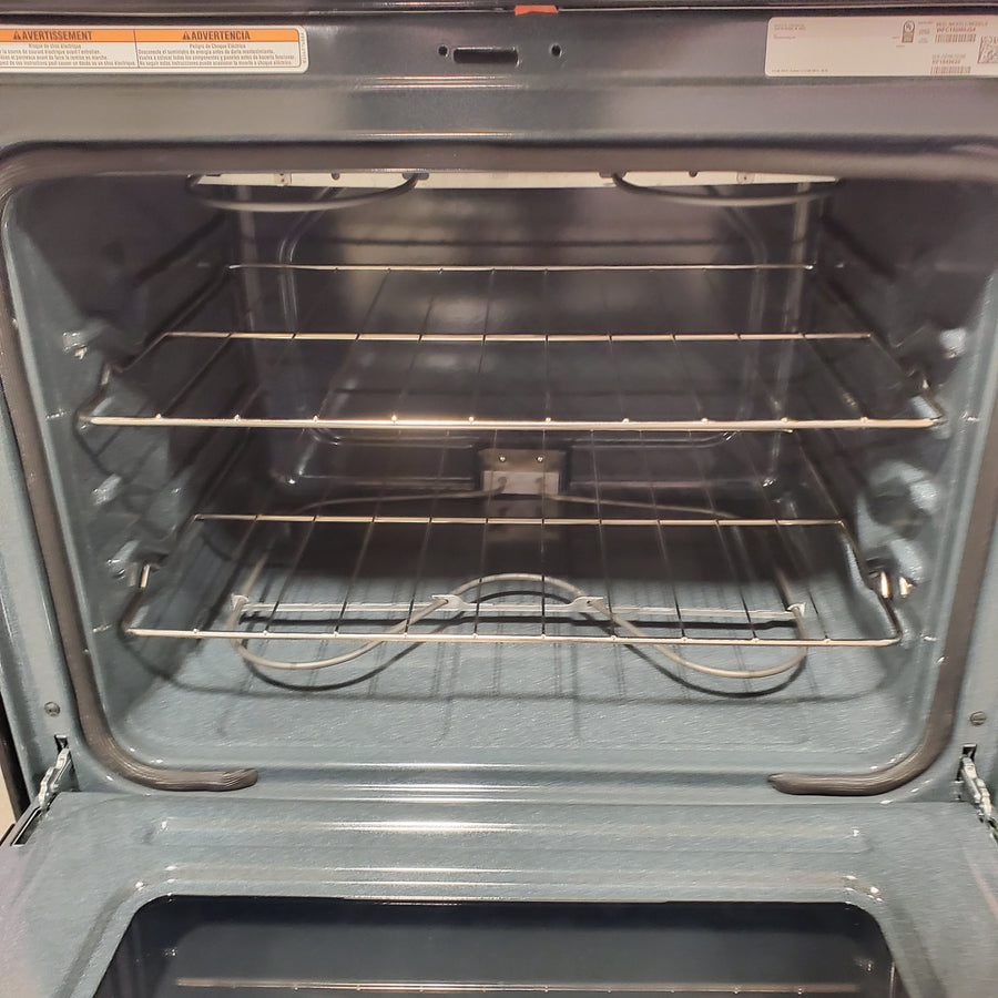Whirlpool Stainless Steel 4.8 cu. ft. Electric Range with Keep Warm Setting and Large Oven Window WFC150M0JS - Open Box